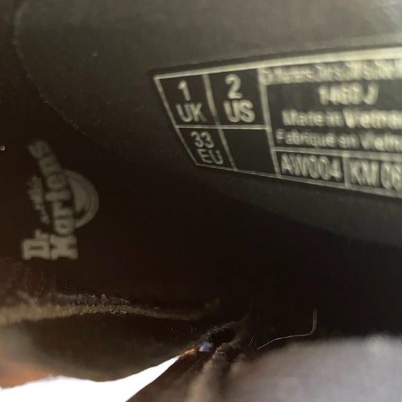 Dr. Martens Delaney Leather Black Size 2 - Picture 8 of 9